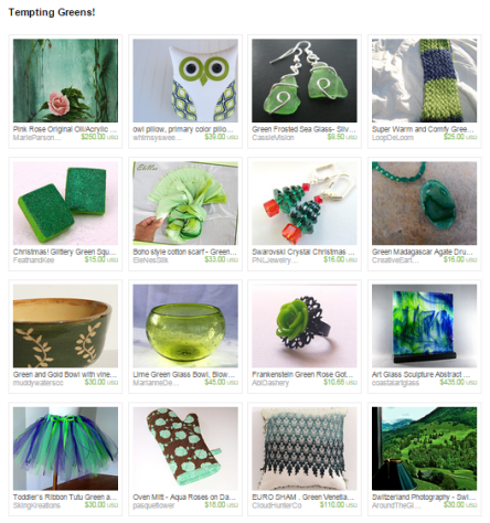 Tempting Greens  by Valerie on Etsy